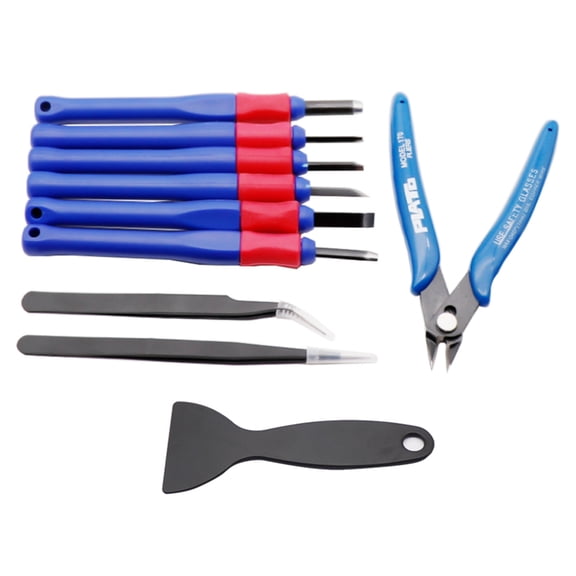 Jesscasday 3D Printing Tool Kit 3D Moulding Tool Set Chisel Tweezers Pliers Suitable for ABS and Plastic Models Durable