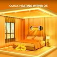 thumbnail image 3 of Electactic Infrared Patio Heater, Wall Mount Electric Heater with Remote Control, 1500W, Both Indoor & Outdoor, 3 of 7