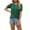 Army Green, variant on LOVZFMLL Spring Tops for Women Dressy Casual Puff Short Sleeve Shirts Summer Crew Neck T-Shirts Trendy Pleated Blouses Green XL