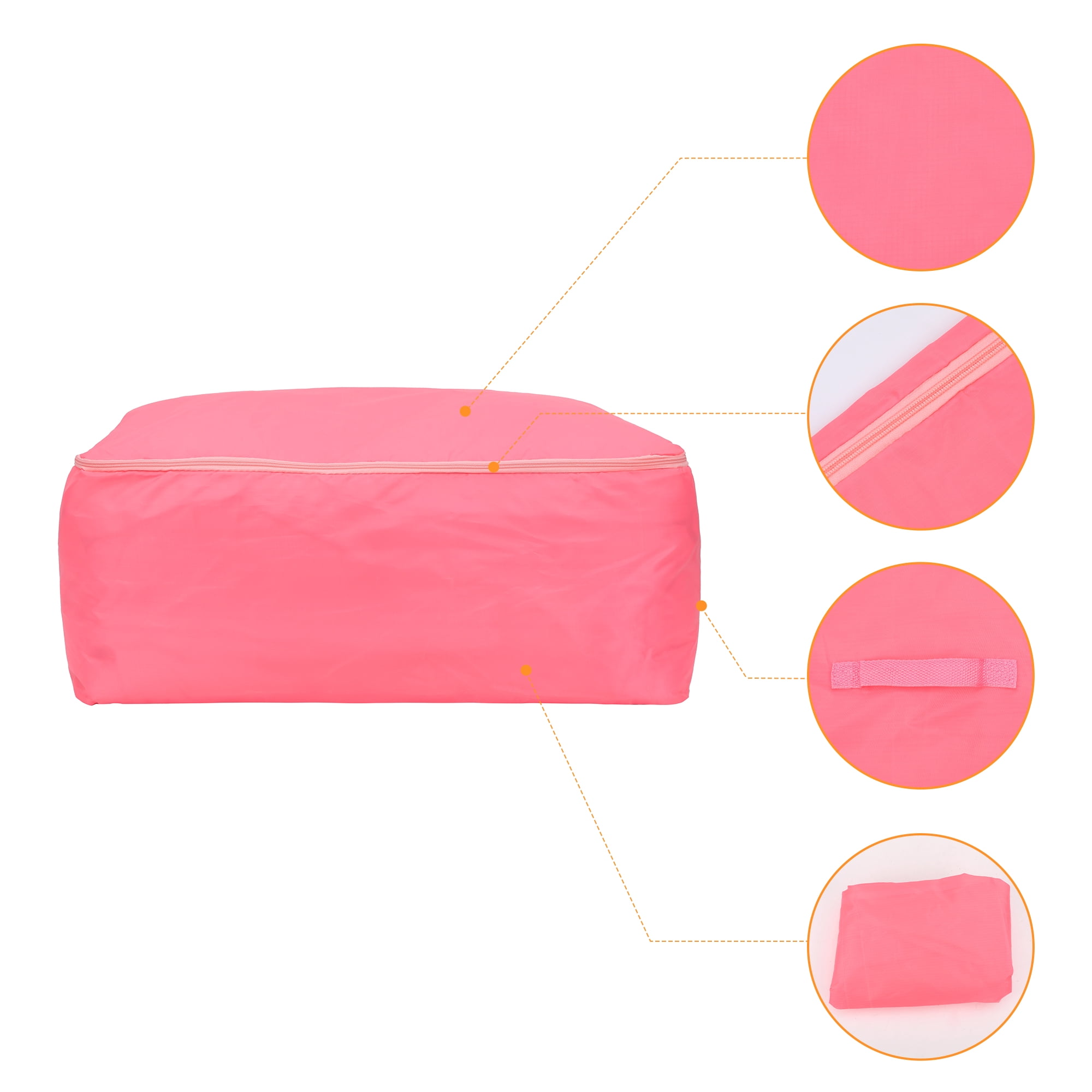 Unique Bargains 1 Pack Clothes Storage Bags Moving Bags Pink 27.5*19.5*12in