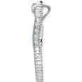 thumbnail image 2 of Sterling Silver Rhodium-Plated Created Opal And Cz Seahorse Chain Slide (30.9 X 12.72) Made In China qp5373, 2 of 5