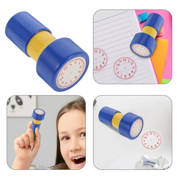 Raindrops Kids Stampers Set with Clock Stamps Educational Toy for Children Learning and Play