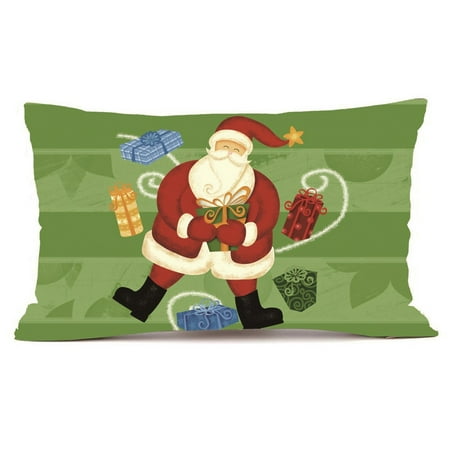 Shop Throw Pillows Hot Sale Merry Christmas Home Shops Sofa Bed Car Seat Rectangle Throw Pillow Case Decorative Cushion Cover Xmas Home Festival Decoration Supplies ()