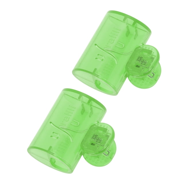 Cubiertas de cepillo de dientes cuadradas únicas de 1 pieza para viajar, plástico verde 2
