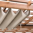 thumbnail image 3 of Sunjoy 12.8 ft. x 10.6 ft. Aluminum Pergola with Sunbrella Canopy, 3 of 10