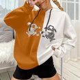 thumbnail image 1 of Puntoco, jersey de invierno para mujer, con capucha, estilo Punk, estampado de costura, manga larga, fino, suelto, informal, con cuello encapuchado, abrigo Puntoco Puntoco-7031, 1 of 5