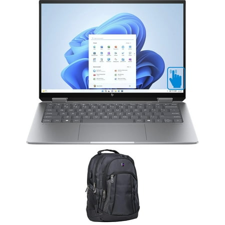 HP Envy x360 14-fc0033dx Home/Business 2-in-1 Laptop (Intel Ultra 7-155U 12-Core, 14.0in 60 Hz Touch Wide UXGA (1920x1200), Intel Graphics, Win 11 Home) with Premium Backpack