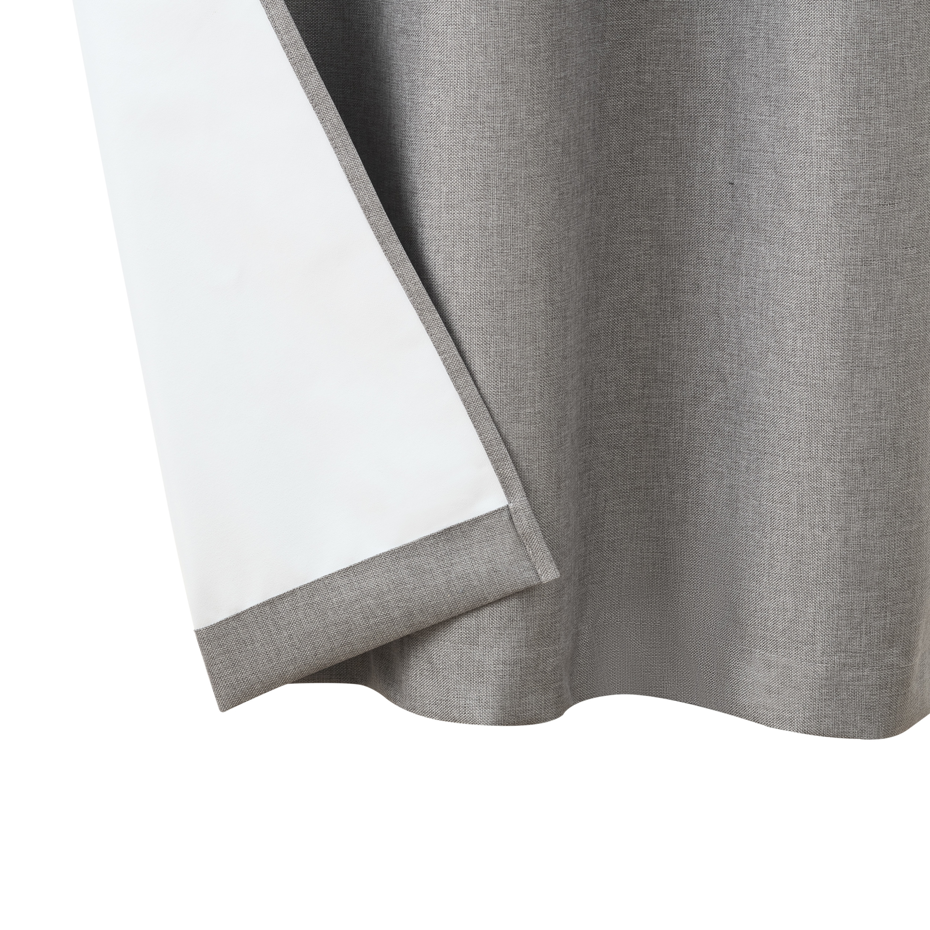 Legrae Blackout Thermal Insulated Grommet Curtains, Set of 2 Panels with Tiebacks, Titanium Grey, 38" x 63"