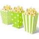 thumbnail image 5 of Caja de palomitas de maíz Estrela de 60 piezas, rayas verdes, puntos verdes y hilo verde, 5 of 6