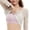 Pink, variant on Women's Wireless Bras U Shape Open Strap Classic Suitable Regular Undergarment