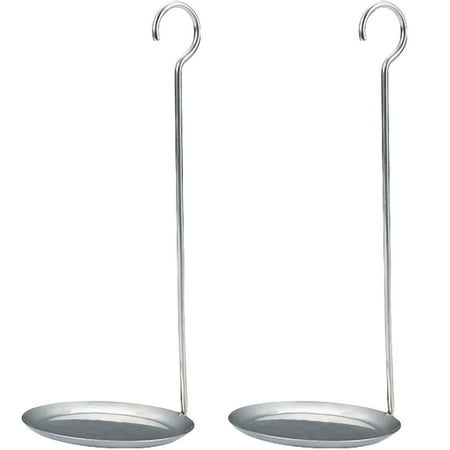 

2Pcs Household Metal Handle Spoon Kitchen Frying Snack Spoon Non-stick Stainless Steel Spoon