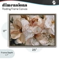 thumbnail image 4 of Stupell Industries Contemporary Pink Brushstroke Petals Brown Floating Frame Canvas Art, 25 x 17, by Jacky Ngan, 4 of 8
