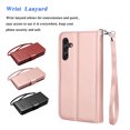 thumbnail image 6 of Takfox Compatible for Samsung Galaxy A13 (5G) Case, for Galaxy A13 (5G) Wallet Case, PU Leather ID Credit Card Holder Folio Flip Cover [9 Card Slots] [Magnetic] Detachable Case & Strap,Rose, 6 of 7