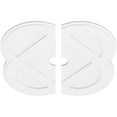 thumbnail image 2 of 34"OD x 4"ID x 13 1/2"C x 1"P Charlotte Architectural Grade PVC Contemporary Ceiling Medallion, Two Piece, 2 of 11