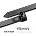 thumbnail image 5 of TR Industrial Ultra Heavy Duty Multi-Purpose UV Cable Ties (50-Piece), 250 lbs. Tensile Strength, 8.9", Black 8.9", 5 of 5
