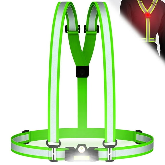 LED Reflective Vest,Light Up Running Vest,Led Vest,Light Vest for Running at Night,Lighted Running Vest,Running Lights for Runners