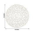thumbnail image 2 of HLONK 6 Pack 15” Silver Metallic String Round Placemats For Wedding Events Birthday Party, 2 of 10