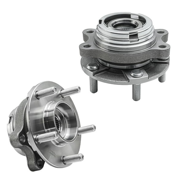Detroit Axle - AWD Front Wheel Bearing Hubs for Infiniti G35 G37 FX35 Q50 FX45 M35 M37 M45 M56 Q40 Q60 Q70 QX50 QX70, Replacement Wheel Bearing and Hub Assembly Set