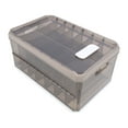 thumbnail image 2 of Wardrobe Clothes Organizer Clothing Compartment Storage Box Foldable Clothing Storage Box Large Size with Lid 7 Grids, 2 of 14
