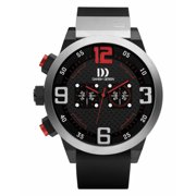 Danish Design IQ24Q1021 50mm Chronograph Black Rubber Quartz Sport Men's Watch
