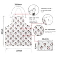 thumbnail image 7 of White Cow Happy Cow Pattern Apron-Garden Aprons for Women with Pockets-Cotton Linen Waterproof Kitchen Cooking Gardening Aprons Adjustable for Kitchen,Cooking,BBQ and Salon 33x27 Inch, 7 of 7