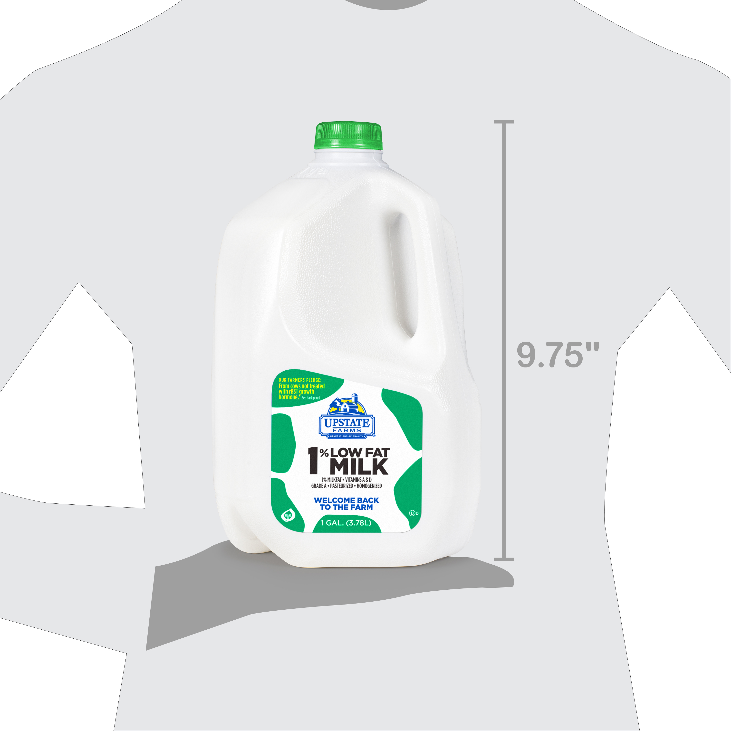 UPSTATE FARMS 1% Low Fat Milk, 128 fl oz