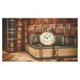 thumbnail image 2 of MYPOP Tablecloth Cover Vintage Antique Pocket Watch Home Decor 60x104 Inch, Retro Books Fabric Desk Table Cloth for Dining Room Kitchen Party Decoration, 2 of 6