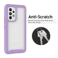 thumbnail image 2 of Galaxy A53 5G Case Clear, Sturdy Case for 2022 Samsung Galaxy A53 6.5", Njjex Full-Body Rugged Transparent Clear Back Bumper Case Cover for Samsung Galaxy A53 5G -Purple, 2 of 10