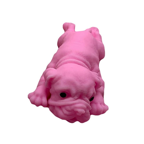 Cute Realistic Silicone Bulldog Soft Animal Stress Relieve