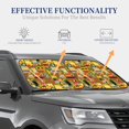 thumbnail image 3 of Goofa Cars Pattern 2 Piece Car Windshield Sun Shade Foldable | Front Windshield Shade for Sun, Heat and UV Rays | Sunshade for Car Front Window-, 3 of 7
