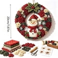 thumbnail image 7 of Christmas 3D Fabric Poke Wreath DIY Kit, Christmas Wreath DIY Kit for Adults Teens, Christmas Decorations Gift (Bell), 7 of 7