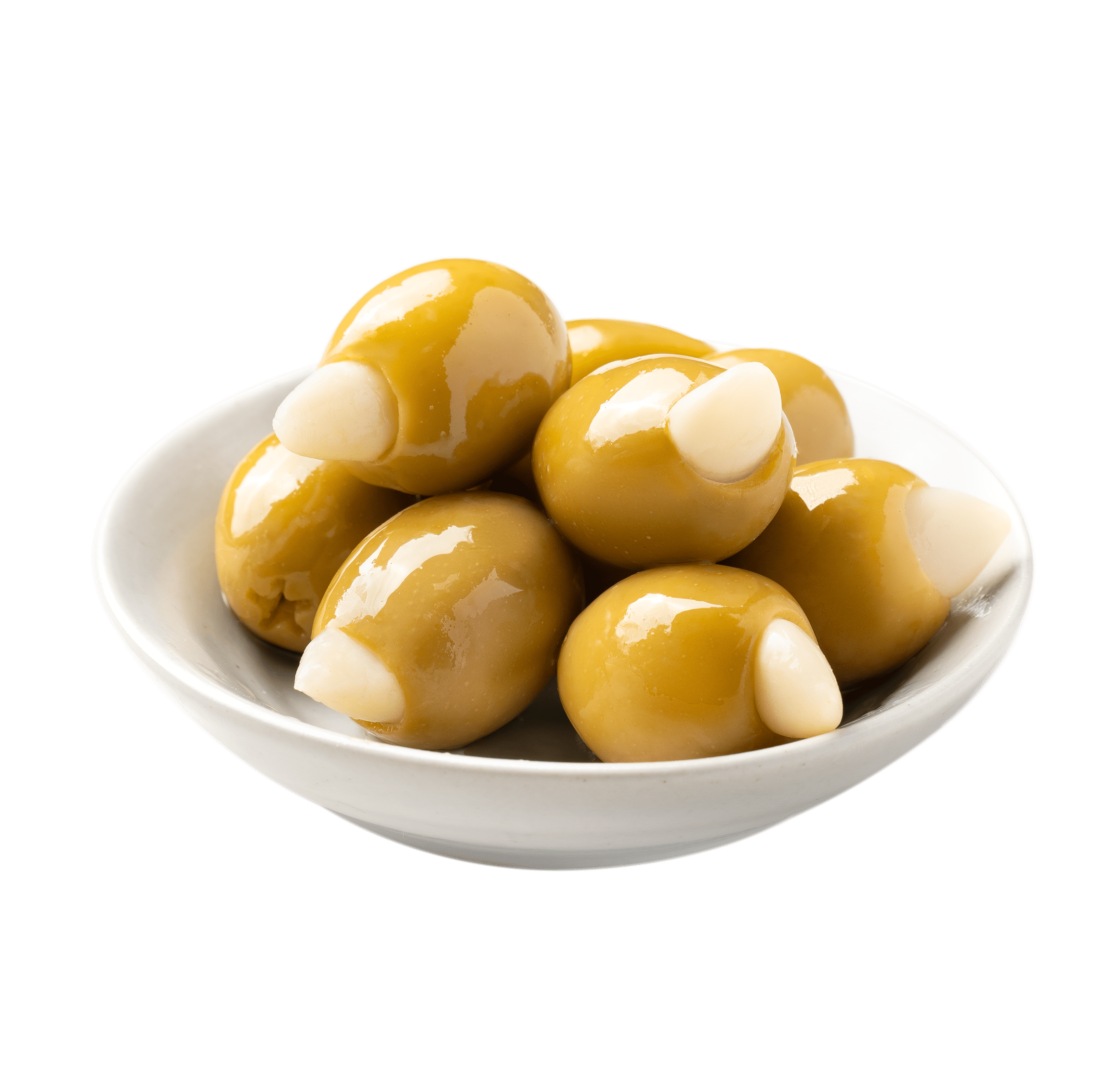 (2 pack) Pearls Specialties Garlic Stuffed Olives 7 oz. Jar. Major Allergens Not Contained.