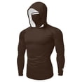 thumbnail image 7 of BRGZLK UPF50+ Long Sleeve Hooded Sun Protection Shirt For Men Thumb Hole Watch Window Quick Dry Breathable For Summer Fishing Outdoor Hiking Beach Casual, 7 of 7