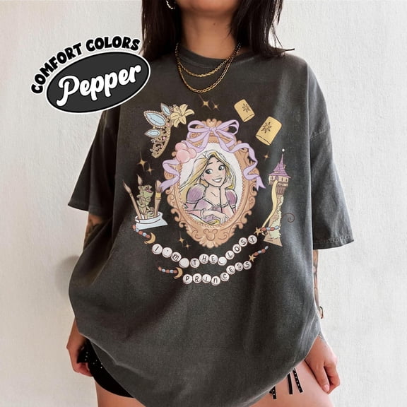 Retro Disney Tangled Rapunzel Comfort Color T-Shirt, Disney Princess Rapunzel Shirt, Lost Princess, Magic Kingdom, Disney Trip Tee