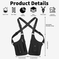 thumbnail image 7 of Multi-pocket Anti-Theft Double Shoulder Bag for Travel and Daily Use, Men's Leisure Adjustable Underarm Backpack, 7 of 7
