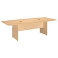 thumbnail image 2 of Table de Conférence en Forme de Bateau 96W x 42D avec Base en Bois en Érable Naturel, 2 of 7