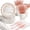 350Pcs White and Rose Gold, variant on 175PCS White Rose Gold Party Supplies, Heavy Duty Disposable Dinnerware Set Serves 25, Paper Plates Plastic Forks Knives Spoons for Women Birthday, Bridal Shower, Girl Baby Shower