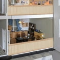 thumbnail image 7 of 1pc Rectangle Wood Wainboard Skirting Dollhouse Wall Decoration Blanched Almond 171x85x5mm, 7 of 7