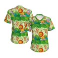 thumbnail image 3 of Goofa African Animals in the Jungle Pattern Women's Slim-Fit Short-Sleeve V-Neck T-Shirt,Classic-Fit Short-Sleeve V-Neck T-Shirt-X-Large, 3 of 5