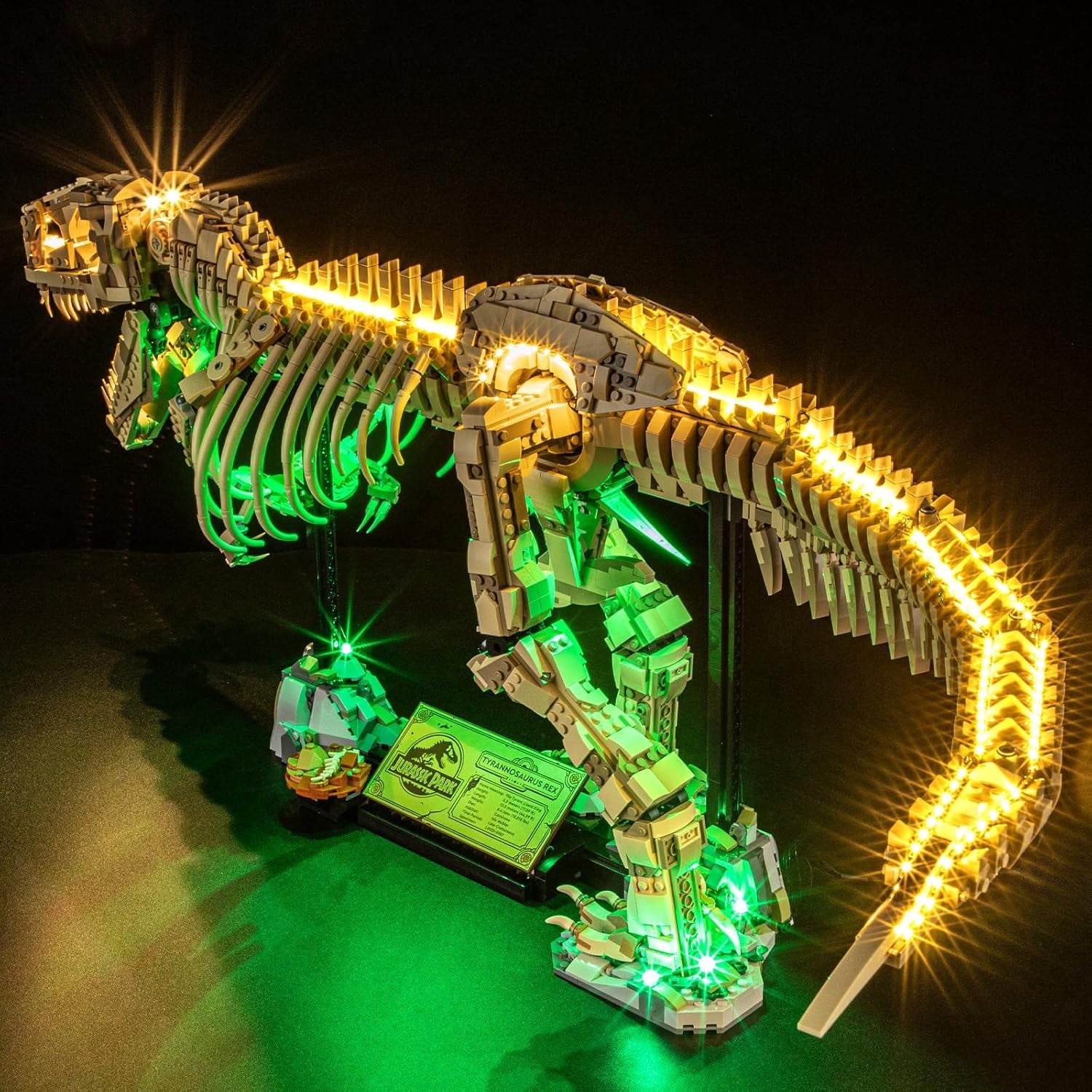 LED Light for 76968 Jurassic World Dinosaur Fossils: Tyrannosaurus rex Building Blocks Model (Building Set NOT Included)