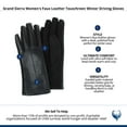 thumbnail image 4 of Grand Sierra  Faux Leather Touschreen Winter Driving Gloves (Women), 4 of 4