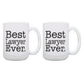thumbnail image 1 of ThisWear Best Lawyers Gifts Best Lawyer Ever Lawyer Mug Set 2 Pack Gift 15oz Coffee Mugs, 1 of 4