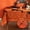 Cobweb/Orange, variant on Spider Web Halloween Tablecloth - Fabric Holiday Round Table Cloth, Waterproof and Washable Table Cover for Halloween Party Dining Room, 60 Inch Black