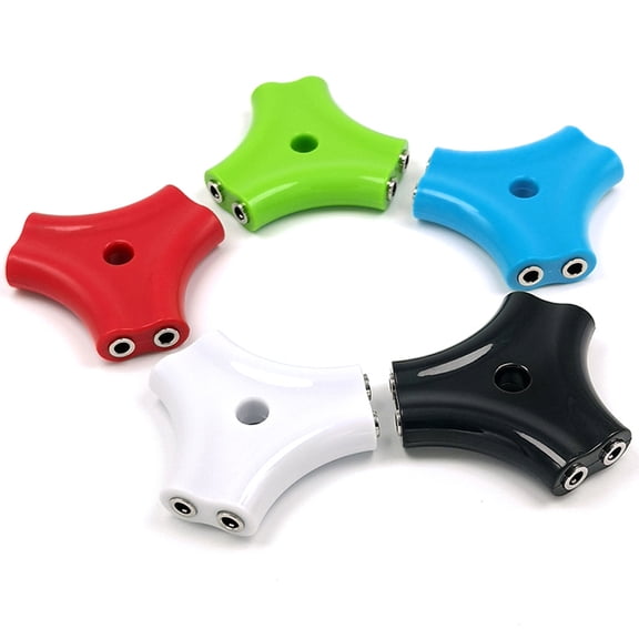 GETAJGHSD Unique Red 3.5mm 5 Way Earphone Splitter Adapter for Multiple Headphones Sharing