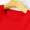 thumbnail image 4 of Women's Sweater Crewneck Long Sleeve Pullover Tops Knit Loose Thin Fall Winter Sweater Blouse 2025 Red M, 4 of 4
