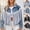 Black#1, variant on Women Denim Jacket Fringe Details,Women's Fashion Tassel Long-Sleeved Casual Button Loose Denim Jacket with Burrs and Holes White XS