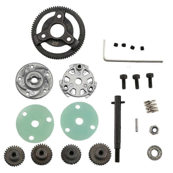 Metal 0.8M 48P Spur Gear & -Gear Sets 76T