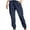 Navy-07, variant on Owordtank Womens Elastic Drawstring with Pockets Trouser Solid Color Casual Loose Plus Size Pants