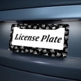 thumbnail image 5 of Ginkgo biloba Leaves License Plate Prame Aluminum Rust-Proof Auto Parts License Plate Decorative Screws Fit Standard 2 Holes 1 U.S. License Plate, 12.2x 6.3 Inch, 5 of 7