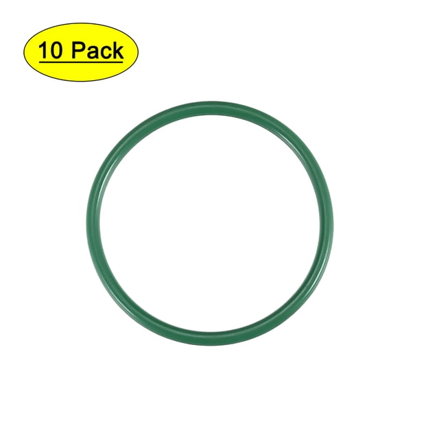 Uxcell Anillos O de caucho de fluor de 40mm OD 36mm ID 2mm de ancho, paquete de 10
